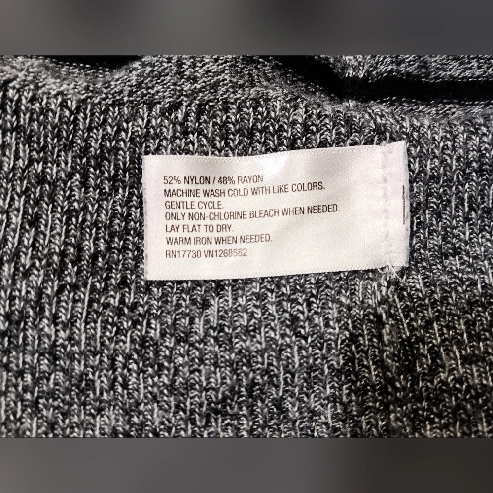 Mossimo - Knitted Long-sleeve Shirt w/ Horizontal Stripes - Gray, Black - L/G - Picture 4 of 8